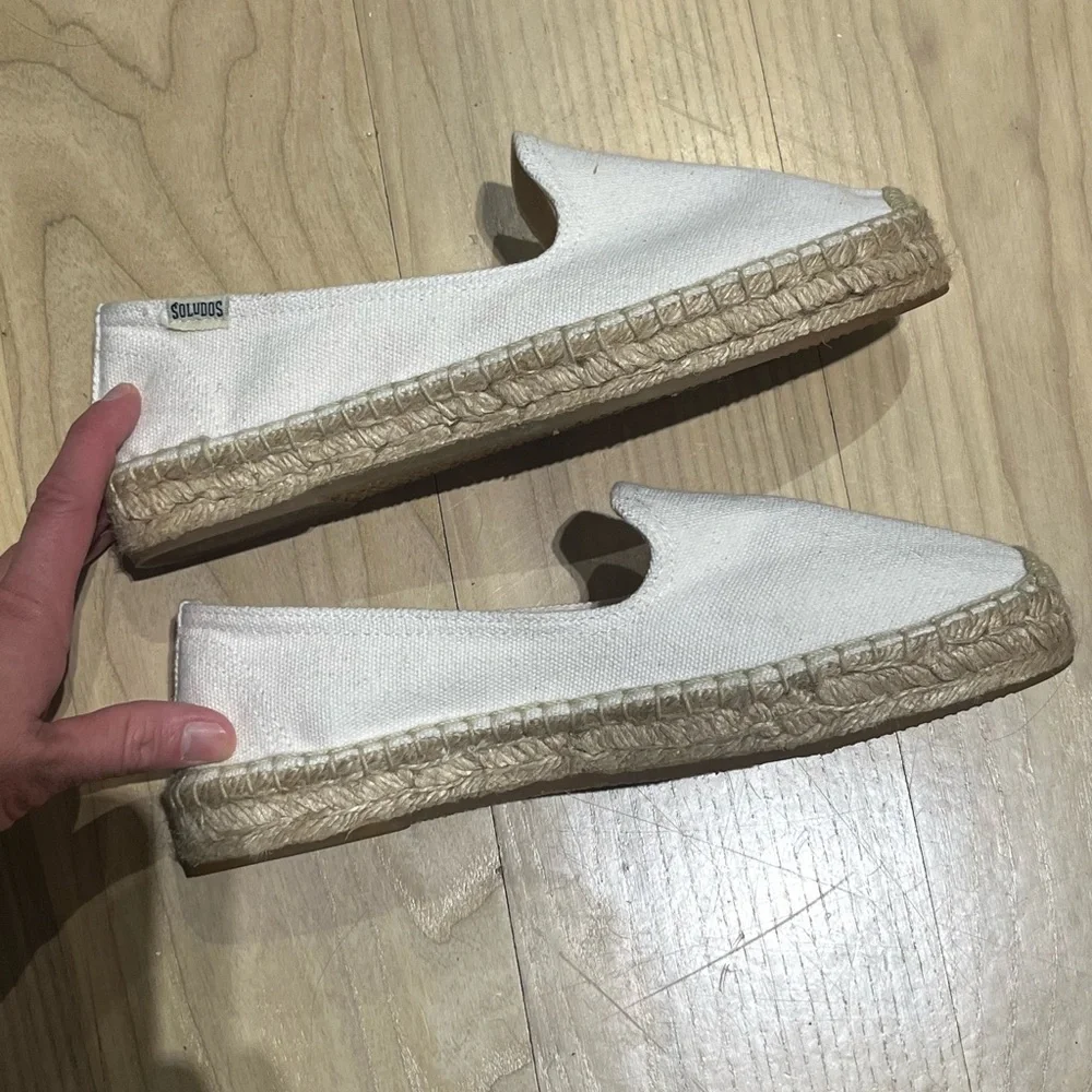 Soludos The Smoking Slipper Espadrille Cream/Off-White